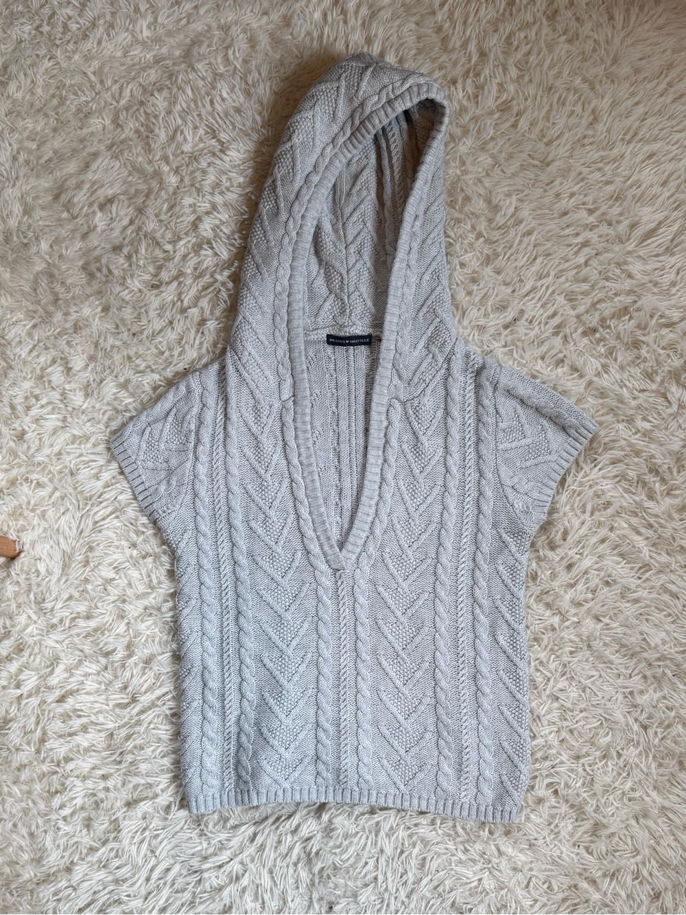 Brandy Melville Hooded Sweater Vest